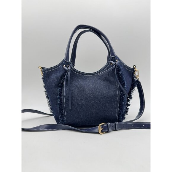 SAM EDELMAN Irina denim small women's small tote crossbody bag -Dark denim - Picture 9 of 16